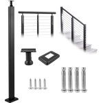Poteau garde corps cable 106, 7x5x5 cm poteau rampe deescalier acier inoxydable poteau balustrade colonne ... Poteau garde corps cable 106, 7x5x5 cm poteau rampe deescalier acier inoxydable poteau balustrade colonne ...