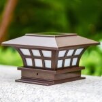 Poteau solaire cap lumi�re moderne borne colonne lampe �clairage ext�rieur abs ext�rieur pilier lampe ...