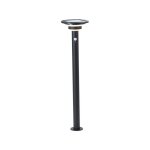 Potelet extrieur brilliant garvina - led et solaire - dtecteur de mouvement - acier inoxydable et plastique ...