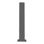 Potelet hauteur 1900mm section 150x50 avec platine couleur gris 7016 Potelet hauteur 1900mm section 150x50 avec platine couleur gris 7016