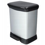 Poubelle deco rectangular duo 10 + 18l , 39x29x50, 5 cm, 80% mati�re recycl�e - curver