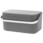 Poubelle de table gris fonc� - sink side - brabantia