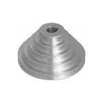 Poulie 5 plis en aluminium de première qualité - 19mm id, 54 - 150mm od pour courroies trapézoïdales ... Poulie 5 plis en aluminium de première qualité - 19mm id, 54 - 150mm od pour courroies trapézoïdales ...