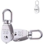 Poulie en acier inox 304 m20 poulie de levage 2 pi�ces