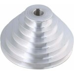 Poulie en aluminium 5 niveaux - 19 mm de diamètre intérieur, 54 à 150 mm de diamètre extérieur pour courroie ... Poulie en aluminium 5 niveaux - 19 mm de diamètre intérieur, 54 à 150 mm de diamètre extérieur pour courroie ...