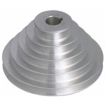 Poulie en aluminium  5 plis - 19 mm id, 54 - 150 mm od pour courroies de distribution  courroie trapzodale ...