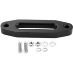 Poulie en aluminium noir pour treuil � c�ble synth�tique atv