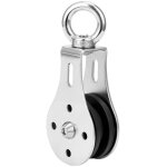 Poulie de bloc, roue de traction � rotation � 360 �, poulie de bloc en acier inoxydable, charge 300 kg, ...