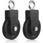 Poulies de corde poulie de 90 mm avec support en u, poulie de bloc de bricolage efficace pour quipement ...