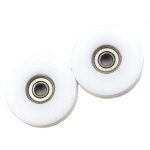 Poulies de guidage à billes en nylon à rainure en u de 2x50mm pour cordes de levage de 6, 8 et 10mm, ... Poulies de guidage à billes en nylon à rainure en u de 2x50mm pour cordes de levage de 6, 8 et 10mm, ...