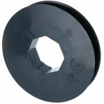 Poulie de guidage de volet roulant pour sangle 12  15mm centre octogonal 40mm en plastique noir  clipser ...
