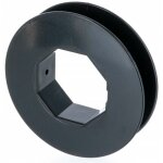 Poulie de guidage de volet roulant pour sangle 12  15mm centre octogonal 40mm en plastique noir  clipser ...