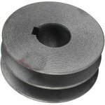 Poulie m�tallique � double gorge pour roue motrice, roue synchrone d'atelier, ext�rieur 72 mm, int�rieur ...