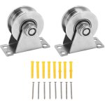 Poulie simple roulements silencieux 100kg acier inoxydable mur plafond store b�che