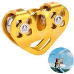 Poulie tandem speed double trolley rescue escalade double poulie avec roulement  billes rock / poulie ...