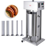 Poussoir a saucisses electrique 25 l, machine a saucisses verticale moteur 400 w, ensacheuse saucisse ...