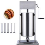 Mophorn - poussoir  saucisses manuel 15 l, acier inoxydable 304, machine verticale