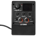 Pr�ampli guitare acoustique cherub gt - 6 avec micro pi�zo, eq 3 bandes, accordeur lcd, effets r�verb ...