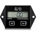 Jeffergarden jauge de tachymtre, moteur jauge de tachymtre numrique compteur horaire lcd tach / heure ...