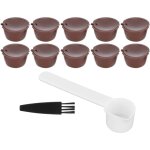 Pr�sentation du m�lange : le kit de capsules de caf� recouvertes de caf�ine (10 tasses + 1 cuill�re + ...