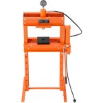 Presse d'atelier hydraulique, capacit� de 30 t, ch�ssis en h avec assistance pneumatique, r�glable pour ...