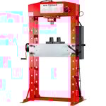 Mw tools - presse d'atelier hydraulique 50 t � commande manuelle et au pied ph50