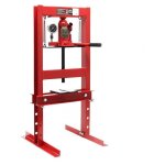 Le poisson qui jardine - presse d'atelier hydraulique de 6 tonnes + manomtre rouge - rouge