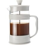 Presse � caf� / th� � piston 350 ml avec poign�e en bambou et verre r�sistant � la chaleur, cafeti�re ...