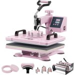 Presse  chaud, 12 x 15 pouces, 8 en 1, rose - personnalisez vos chemises et plus encore - mophorn