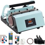 Presse a chaud pour tasses 32, 5 - 89 cl, presse pour limpression de tasse 73 - 87 mm de diametre, machine ...