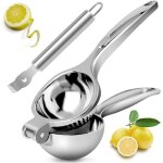 Presse citron, presse agrumes manuel mit coupe - zeste, presse agrumes levier, 7cm lemon squeezer, anti ...
