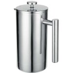 Presse fran�aise en acier inoxydable 1 litre (5 tasses) cafeti�re thermos double paroi isol�e presse ...