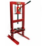 Helloshop26 - presse hydraulique presse atelier presse � cadre 6 tonnes presse � cr�maill�re rouge