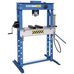 Presse hydraulique manuelle et pneumatique d'atelier 45 tonnes fervi p001 / 45