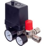 Pressostat, r�ducteur de pressostat, compresseur 400 v, 2 raccords rapides