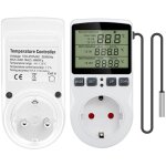 Prise thermostat num�rique r�gulateur de temp�rature 230v 16a, chauffage et refroidissement reptil thermostat ...