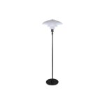 Lampadaire - lampe de salon - liam chrom� noir