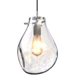 Lampe de plafond en verre - suspension design - vera transparent