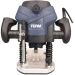 Ferm - prm1015 d�fonceuse 1300w - incl. 6 fraises, �clairage led et set d'accessoires