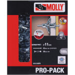 Molly - chevilles mtalliques  expansion avec vis classique,  perage 11 mm, longueur 36 mm, bote ...