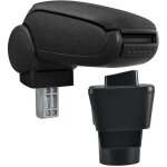 Pro. tec - accoudoir central pour toyota yaris / vitz - avec compartiment - rembourr� - textile - noir ...