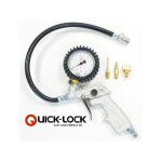 Prodif - poignee de gonflage 10 bars metal quicklock + 3 embouts