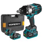 Professional cl� � chocs sans fil brushless 2100nm, 4 vitesses, 0 - 4000ipm, 3 / 4 ' boulonneuse a choc ...