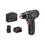 Perceuse - visseuse bosch professional gsr 12v - 15 + 2 batteries 2, 0ah + chargeur gal 12v - 20 - 060186810f ...
