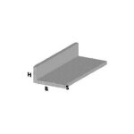 Profil angulaire l cm 200 h argent 30x15x1 mm profila s aluminium tige