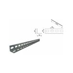 Profil corni�re perfor� 3000 mm 30x30x2 mm ? acier pour suspension de rails ? compatible syst�mes standards ...