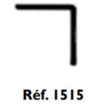 Profil� en l 1515 ? pvc blanc ? 15x15 mm ? longueur 2. 6 m ? r�sistant � l'humidit� ? compatible avec ...