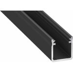 Profil� aluminium noir type y 1 m + abat - jour milk