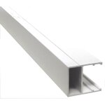 Profil� de bordure monobloc en u 32 mm - 4000 mm - coloris - blanc ral 9010, epaisseur - 32 mm, longueur ...