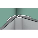 Profil� en l - kinewall design - kinedo - montage en angle entrant - blanc